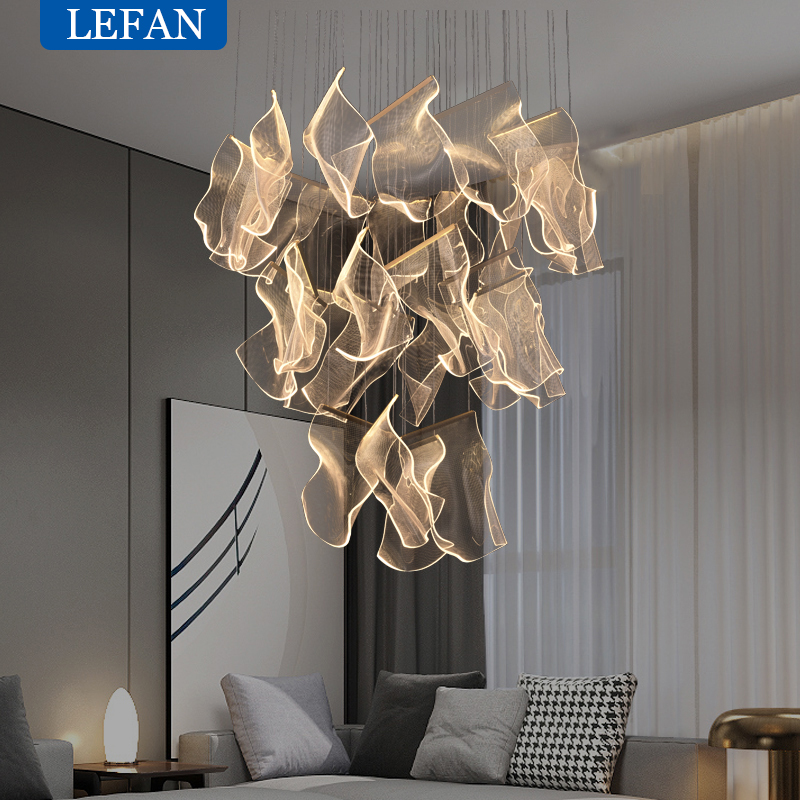 Sustainable Living Guide - Lichtleiter LED Moderne Kronleuchter Wohnzimmer Dekor