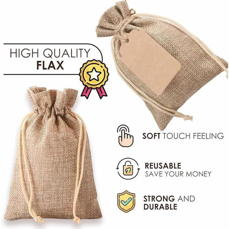 21/51-teiliges Leinenbeutel-Se – Linen Bag Bulk Bewertung und Preis