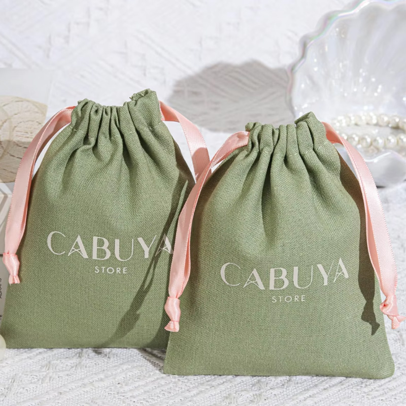 Hochwertiger grüner Baumwoll-L – Linen Bag Bulk Bewertung und Preis