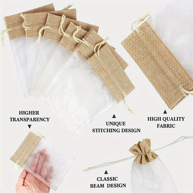 Organza-Leinen-Taschen für Fei – Linen Bag Bulk Bewertung und Preis