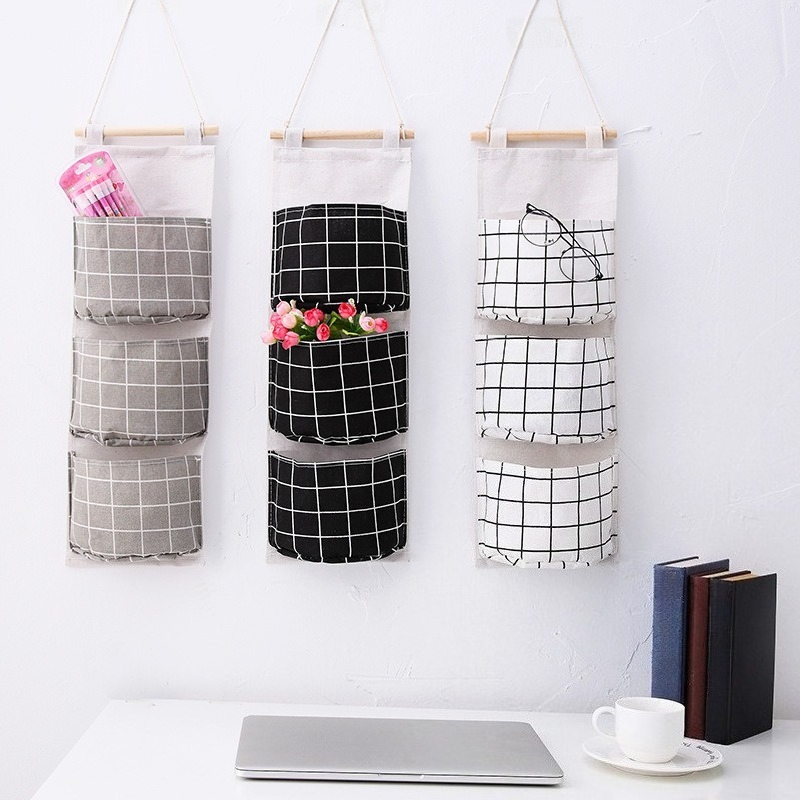Karierte Baumwoll-Leinen-Hänge – Linen Bag Bulk Bewertung und Preis