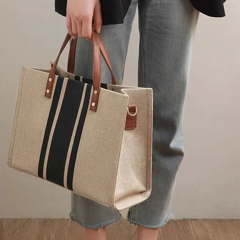 Lässige Leinwand Streifen must – Linen Bag Bulk Bewertung und Preis