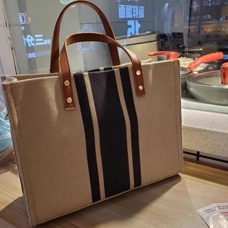 Lässige Leinwand Streifen must – Linen Bag Bulk Bewertung und Preis